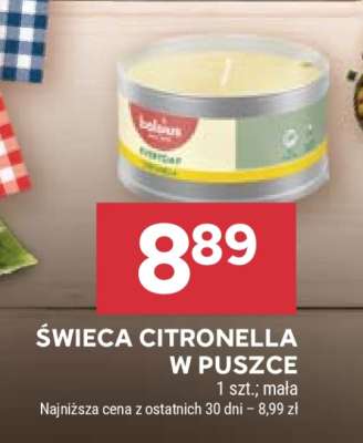 ŚWIECA CITRONELLA W PUSZCE