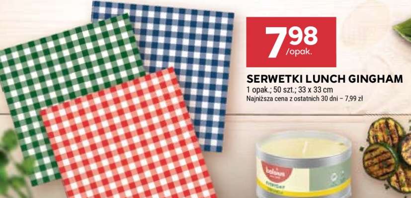 SERWETKI LUNCH GINGHAM