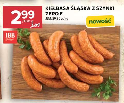 Kiełbasa Śląska z Szynki Zero E