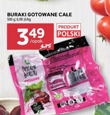 Buraki gotowane całe
