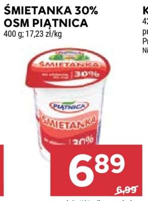ŚMIETANKA 30% OSM PIĄTNICA