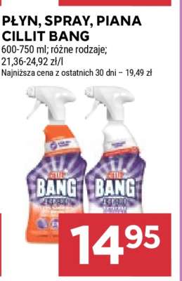 Płyn, spray, piana Cillit Bang
