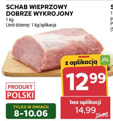 Schab wieprzowy dobrze wykrojony