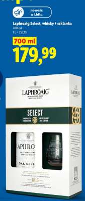 Laphroaig Select, whisky + szklanka