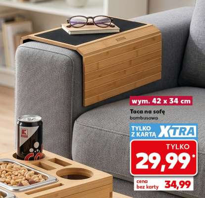 Taca na sofę bambusowa