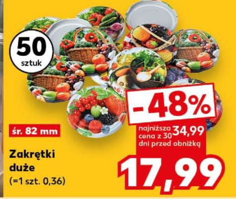 Zakrętki duże