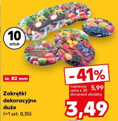 Zakrętki dekoracyjne duże