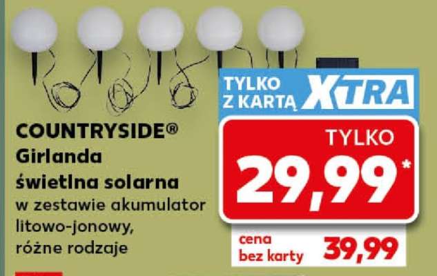 COUNTRYSIDE® Girlanda świetlna solarna