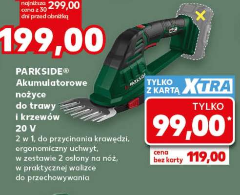 PARKSIDE® Akumulatorowe nożyce do trawy i krzewów 20 V