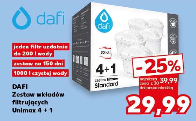 DAFI Zestaw wkładów filtrujących Unimax 4 + 1
