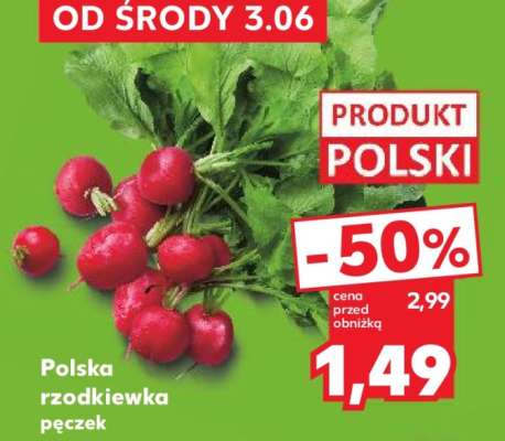 Polska rzodkiewka pęczek