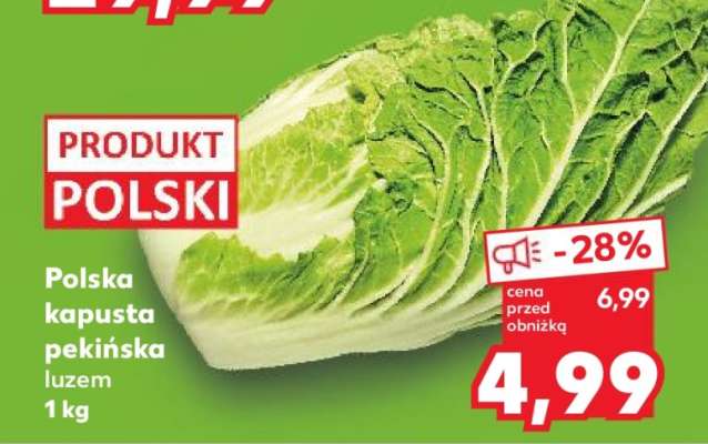 Polska kapusta pekińska luzem 1 kg