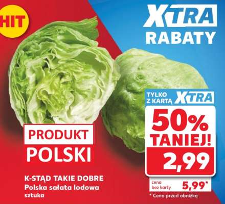 Polska sałata lodowa sztuka