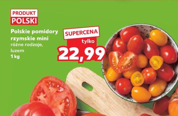 Polskie pomidory rzymskie mini