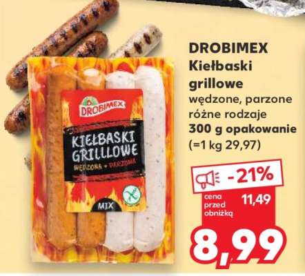 DROBIMEX Kiełbaski grillowe