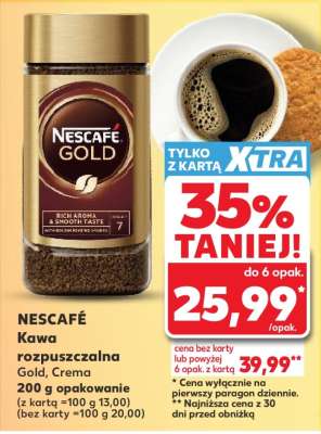 NESCAFÉ Kawa rozpuszczalna Gold, Crema 200 g opakowanie