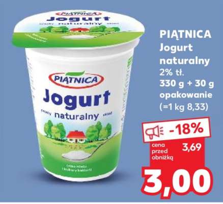 PIĄTNICA Jogurt naturalny