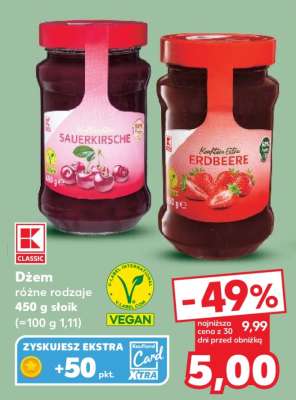 Dżem różne rodzaje 450 g słoik