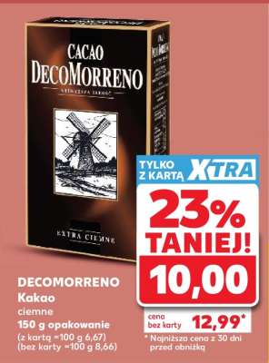 DECOMORRENO Kakao ciemne 150 g opakowanie