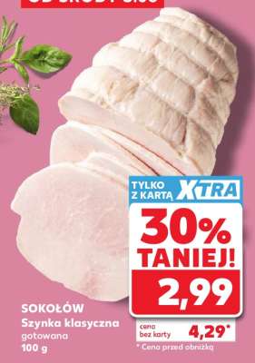 SOKOŁÓW Szynka klasyczna gotowana 100 g