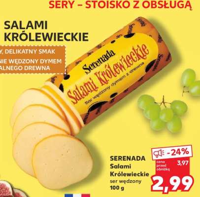 SERENADA Salami Królewieckie ser wędzony 100 g