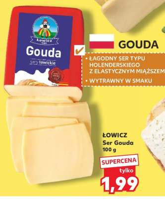 ŁOWICZ Ser Gouda 100 g