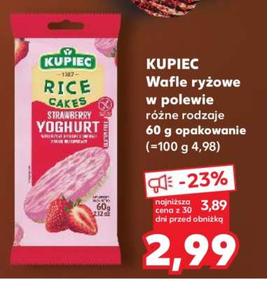 KUPIEC Wafle ryżowe w polewie