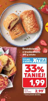 Drożdżówka z truskawkami