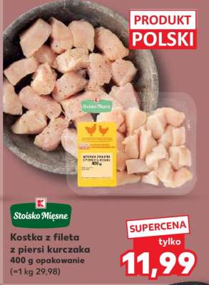 Kostka z fileta z piersi kurczaka