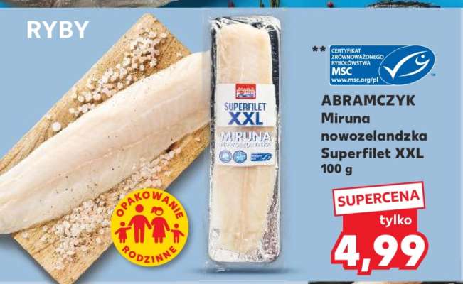 ABRAMCZYK Miruna nowozelandzka Superfilet XXL 100 g