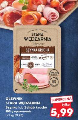 OLEWNIK STARA WĘDZARNIA Szynka lub Schab kruchy