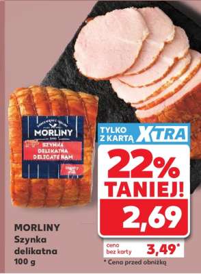 MORLINY Szynka delikatna 100 g