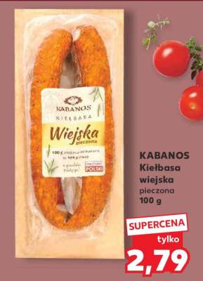 KABANOS Kiełbasa wiejska pieczona 100 g