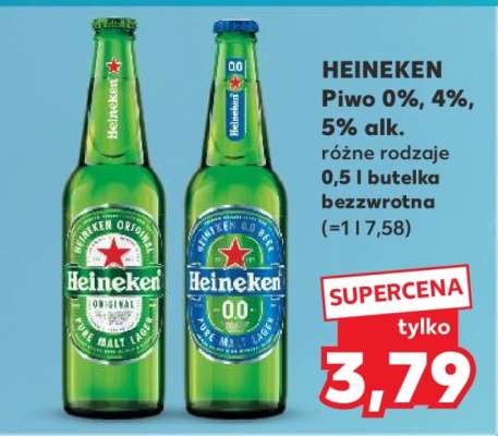 HEINEKEN Piwo 0%, 4%, 5% alk.