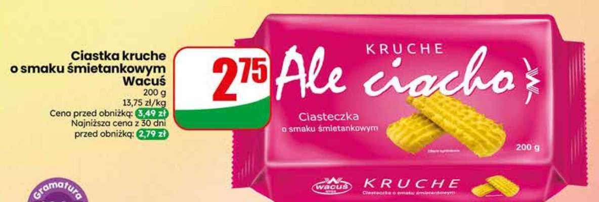 Ciastka kruche o smaku śmietankowym Wacuś