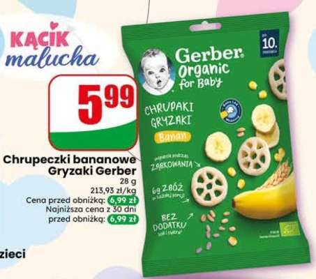 Chrupeczki bananowe Gryzaki Gerber