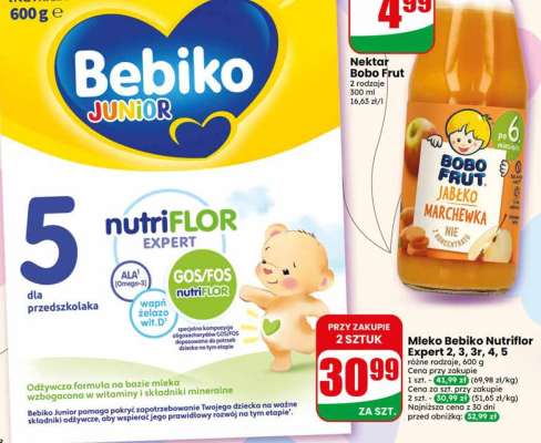Mleko Bebiko Nutriflor Expert 2, 3, 4, 5