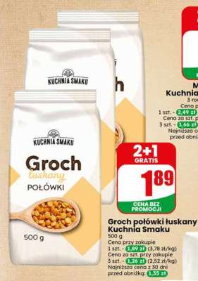 Groch połówki łuskany Kuchnia Smaku