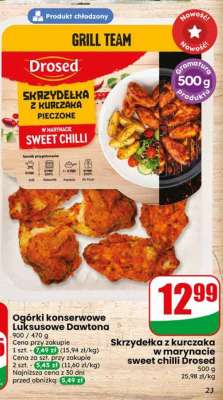 Skrzydełka z kurczaka w marynacie sweet chilli Drosed