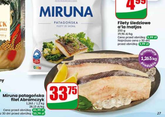 Miruna patagońska filet Abramczyk