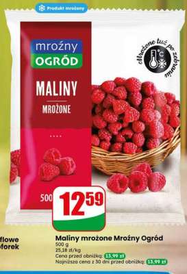 Maliny mrożone Mroźny Ogród