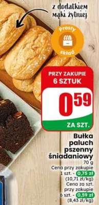 Bułka paluch pszenny śniadaniowy