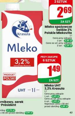 Mleko UHT 3,2% Krasula