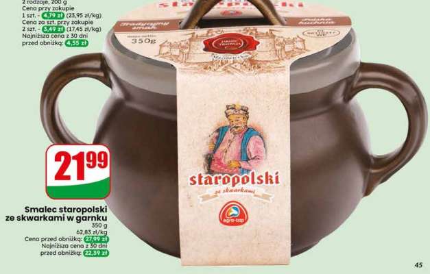 Smalec Staropolski ze skwarkami w garnku