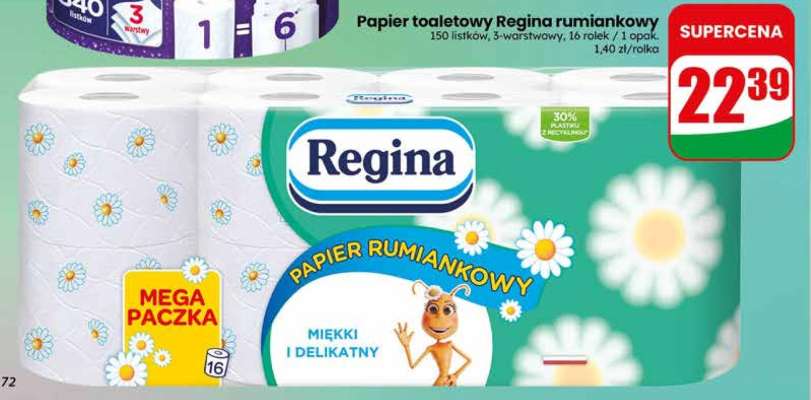 Papier toaletowy Regina Rumiankowy