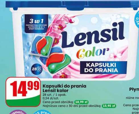 Kapsułki do prania Lensil kolor