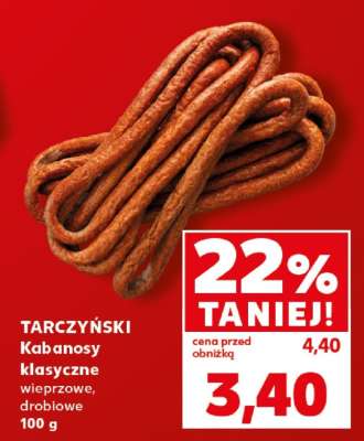 TARCZYŃSKI Kabanosy klasyczne wieprzowe , drobiowe 100 g