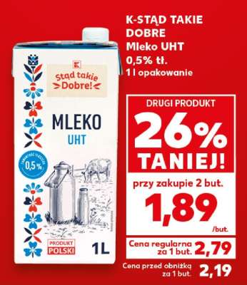 K-STĄD TAKIE DOBRE Mleko UHT