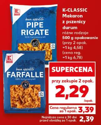 K-CLASSIC Makaron z pszenicy durum