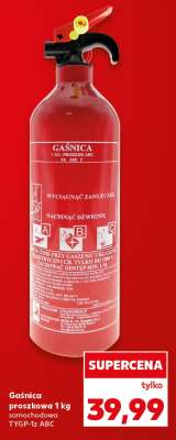 Gaśnica proszkowa 1 kg samochodowa TYGP-1z ABC